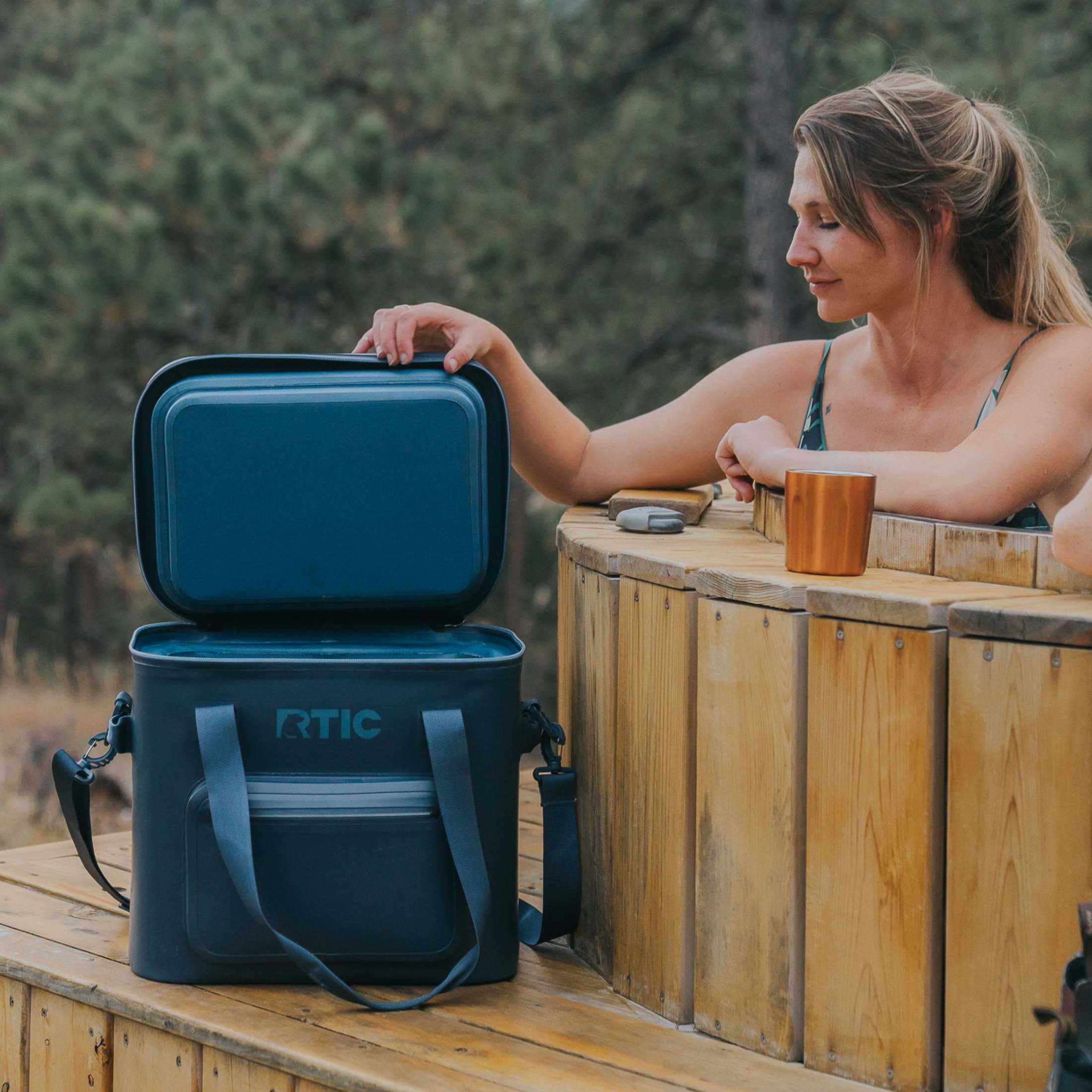 RTIC 30-Can, 20 Qt, Ultra-Tough Soft Cooler Pro, Leakproof, Waterproof, Navy
