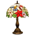 thumbnail image 4 of Tiffany Lamp W12H18 Inch Hummingbird Stained Glass Reading Table Bedside Desk Light S101 WERFACTORY Lamps Antique Art Craft Gift Parent Girlfriend Lover Kid Living Room Bedroom Study Coffee Bar Deco, 4 of 7