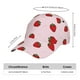 thumbnail image 2 of Fotbe Strawberry Gorro Clásico de Béisbol, Gorra Ajustable con Broche Snapback, Gorro de Exterior de Algodón Suave, 2 of 6