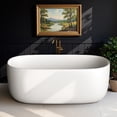 thumbnail image 3 of BCANHOME StoneLoom 51" Solid Surface Stone Resin Soaking Tub, Compact Freestanding Bathtub, 13" Deep Soaking Tub Ergonomic Petal Design, Matte White, Non-Porous Finish with Pop-Up Drain & Overflow, 3 of 19