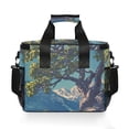 thumbnail image 7 of FORMRS Insulated Cooler Bag 24 Cans Capacity Soft Leakproof Lunch Box with Side Pockets, Blue Tree, 7 of 7
