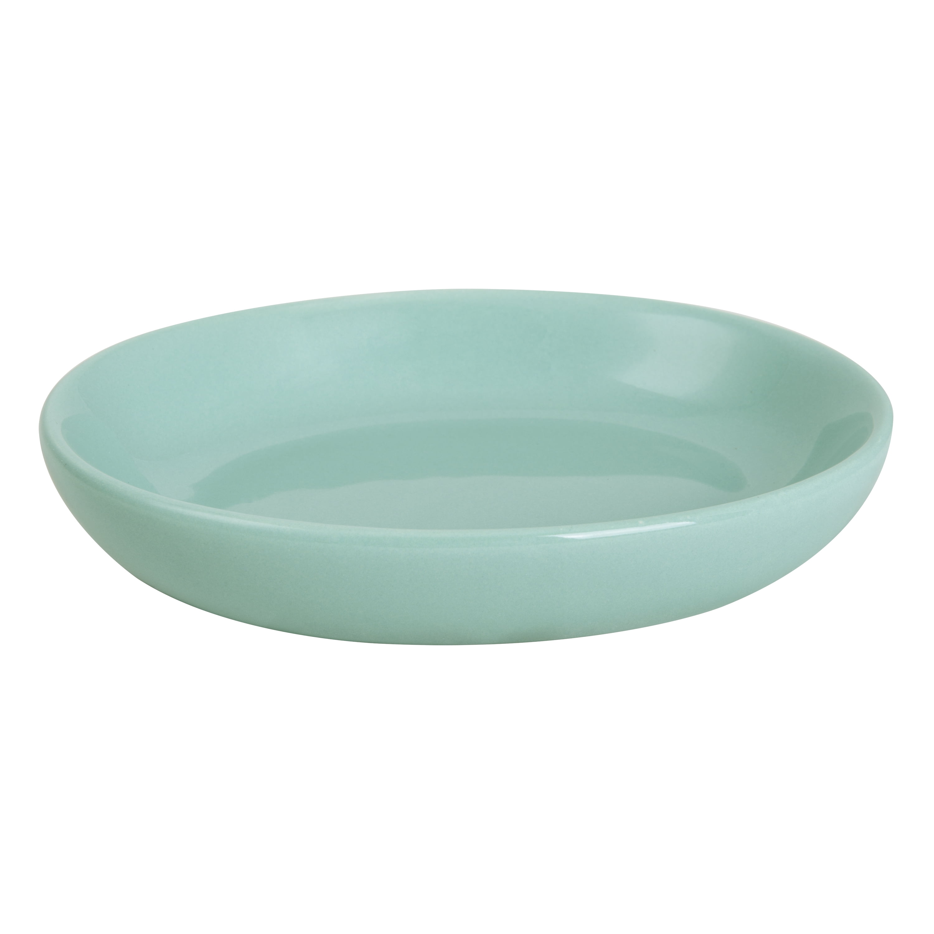 Mainstays Basic Ceramic Aqua Soap Dish 1 Each