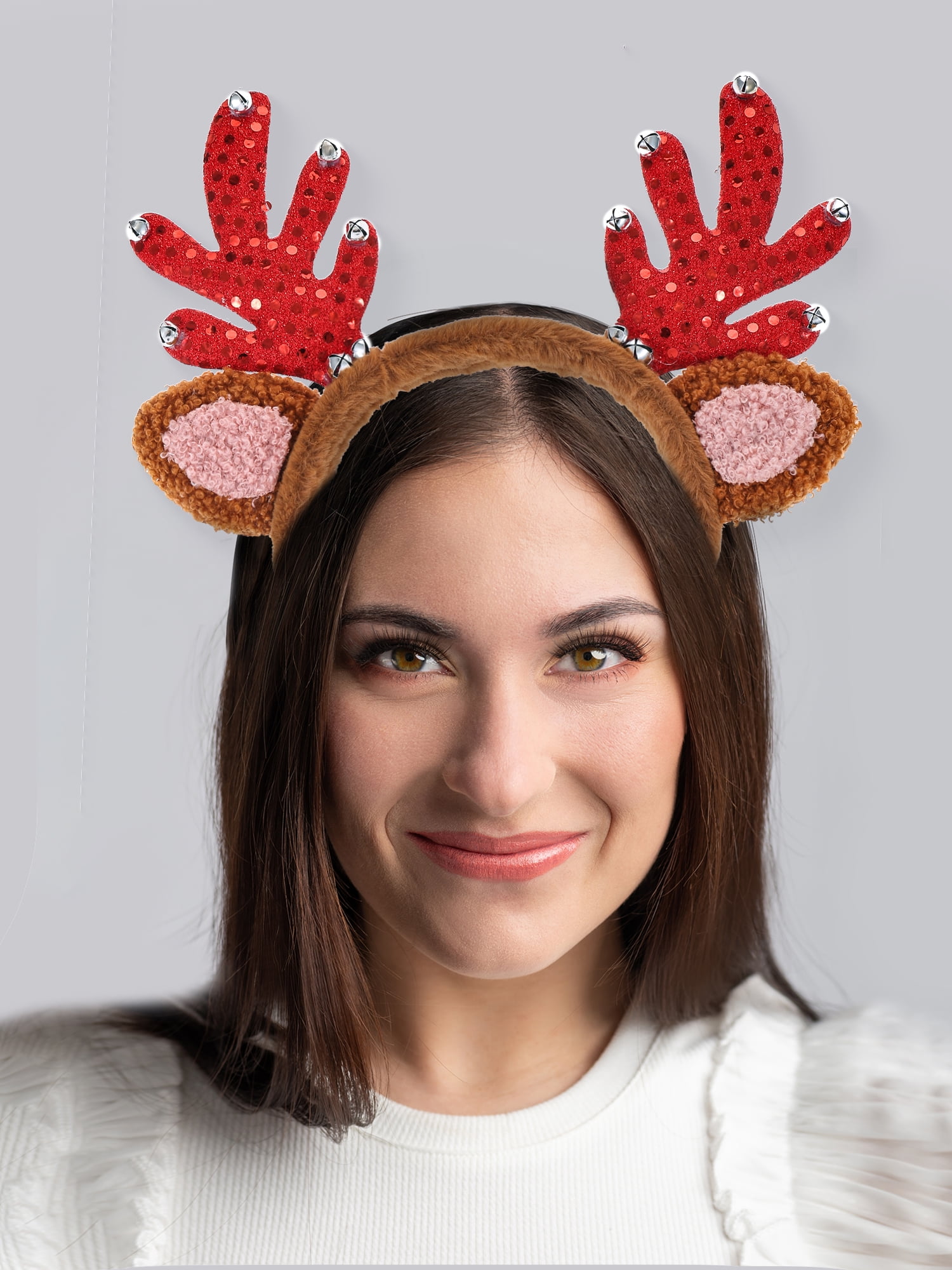 Holiday Time Red Reindeer Antler Head Bopper, 1 Piece