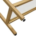 thumbnail image 3 of Contemporary Home Living 3-Tier Rectangular Glass Top Console Table - 42" - Gold Finish, 3 of 4