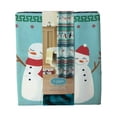 thumbnail image 2 of St Nicholas Square Holiday Cheer Christmas Shower Curtain Peguins & Polar Bears, 2 of 2