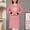 Pink, variant on PLJFXXMAprons for Women with Pockets, Cotton and Linen Long Sleeve Aprons,Chef Cooking Cute Work Apron for Teens Adult Smock （Black）