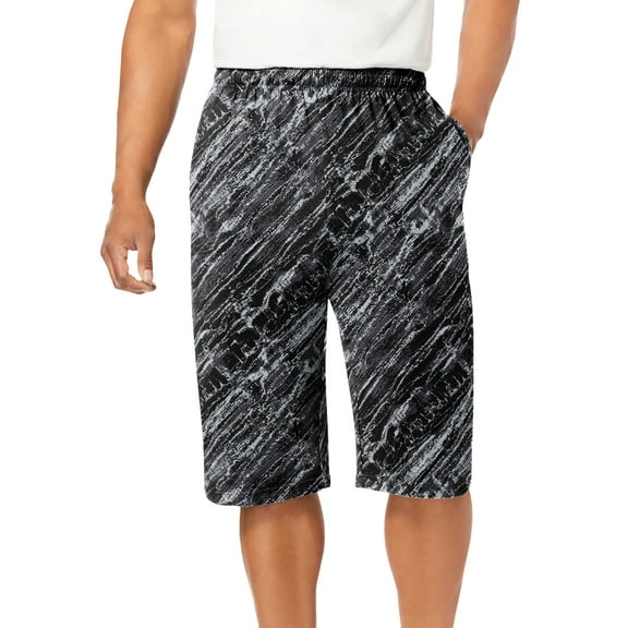 KingSize Men's Big & Tall Lightweight Longer Length Jersey Shorts