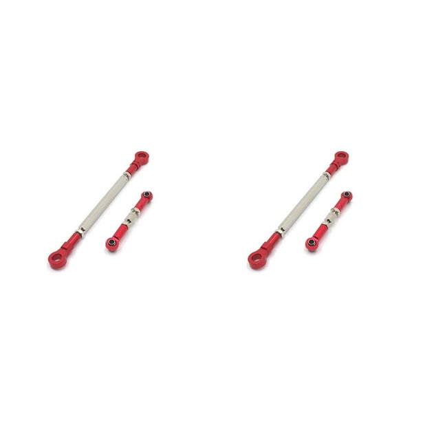 Scienceny 1 Juego de varillas de conexión de aleación de aluminio para coche RC, piezas de modificación de vehículo, componentes remotos, rojo Rojo 2piezas Scienceny CBP263618