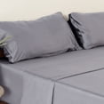 thumbnail image 5 of Craftsworth 100% Egyptian Cotton 4 Piece Set, Cal King - Silver, 5 of 7