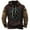 Brown, variant on Hoodie for Man Comfortable Loose Heart Pattern Printed Pullover Hooded Pocket Drawstring Sweatshirts