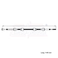 thumbnail image 2 of Cable Chicote Transversal Std Compatible Con Chevrolet Cruze 1.4L 1.6L 1.8L 2010 2011 2012 2013 2014 2015 2016 CAHSA Cable Chicote Acelerador, 2 of 6