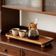 thumbnail image 4 of Modern Wooden Display Stand Entrance Storage Tray High Footed Holder For Home Decoration Stand Decorative Tray, 4 of 6