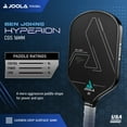 thumbnail image 4 of JOOLA Ben Johns Hyperion CGS 16mm Pickleball Paddle, 7.9 oz, Black, 4 of 6