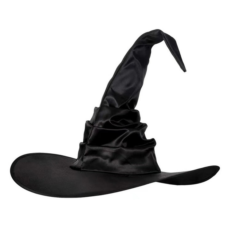 Dserhfy Halloween Pleated Witch Hat Masquerade Party Cosplay