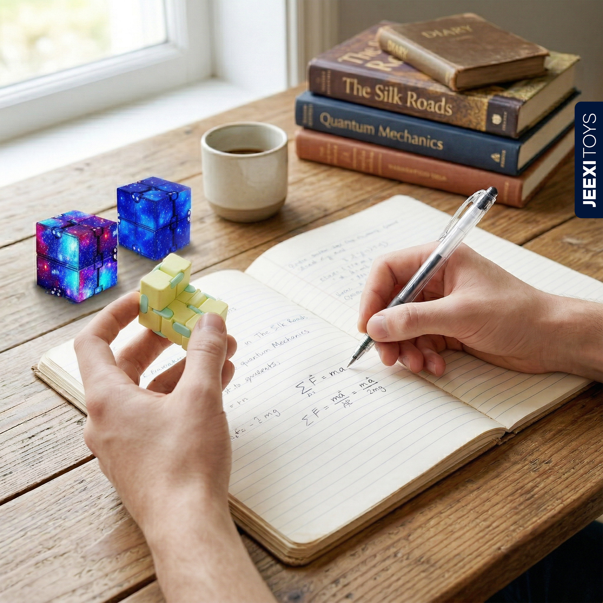 JEEXI Infinity Cube 3 Pack Stress Relief Fidget photo 3