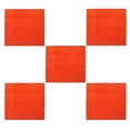 thumbnail image 1 of Furnish My Place Giraffe Dark Orange Area Rug, Animal Print Area Rug, Pet-Friendly Rug, Baby Nursery Mat, Indoor Area Rug, Perfect for Living Room, Playroom, 2' x 2' Square - Set of 5, 1 of 5