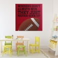 thumbnail image 2 of Winners Never Give Up Canvas Wall Art, design by Marcus Prime, 2 of 8