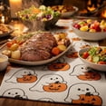 thumbnail image 5 of Miwamany Halloween Ghost Table Runner , Fabric Spooky Dining Decor, Seasonal Fall Kitchen Restaurant Tablecloth for Party Home Celebration Centerpiece, 5 of 8
