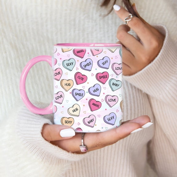 Conversation Hearts Mug | Valentine's Day Mug Mug | Valentine Gift | Be Mine Mug | 11oz Coffe Mug | Girlfriend Gift | Romantic Gift