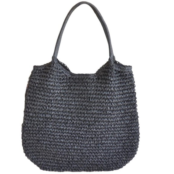 Yokua Bohemian Straw Handbag Large Capacity Beach Woven Casual Shopper Shoulder Bag