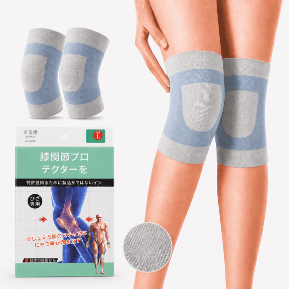 1 Pair Silk Knee Sleeves, Anti-slip No Rolling, Breathable Warm Knee Support for Sports, Office Work and Seniors