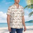 thumbnail image 2 of Lsque Retro Rabbit pattern Hawaiian Shirt for Men, Unisex Summer Beach Casual Short Sleeve Button Down Shirts-XX-Large, 2 of 9