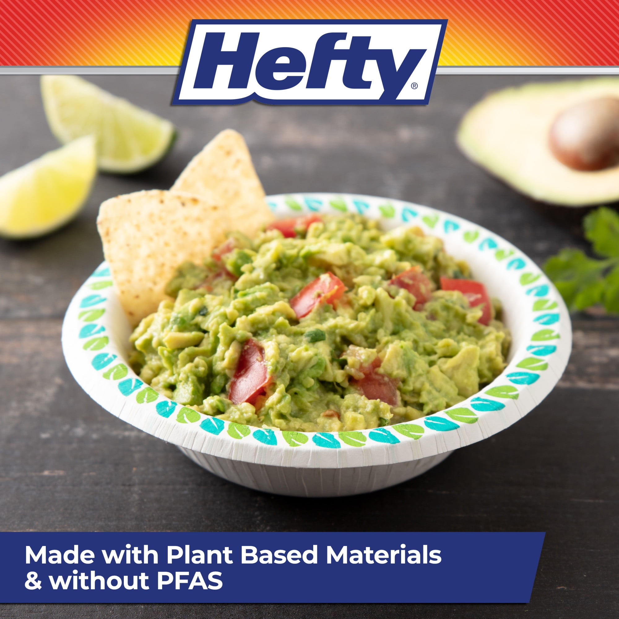Hefty Compostable Paper Bowls, Disposable Bowls, 12 oz., 20 Count