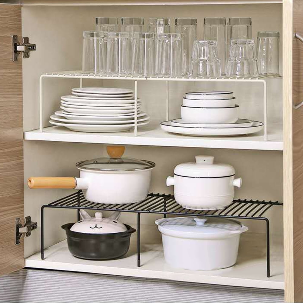 NKTIER Expandable Storage Shelf- Adjustable Kitchen Cabinet