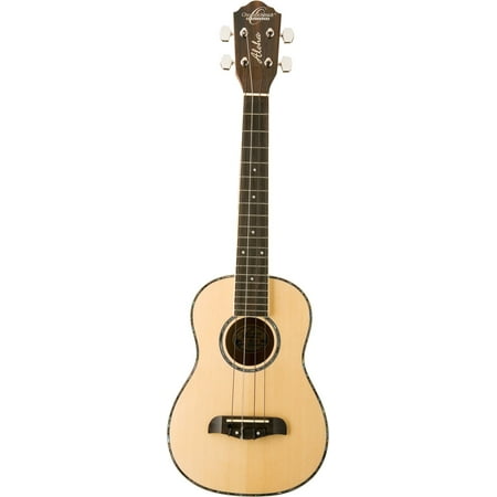 Oscar Schmidt Tenor Ukelele - Gloss Spruce/Striped Ebony - OU4