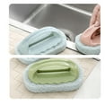 thumbnail image 6 of opvise Bathtub Wall Sponge Brush Strong Scouring Plastic Handle Washing Cleaning Tool Pink, 6 of 8
