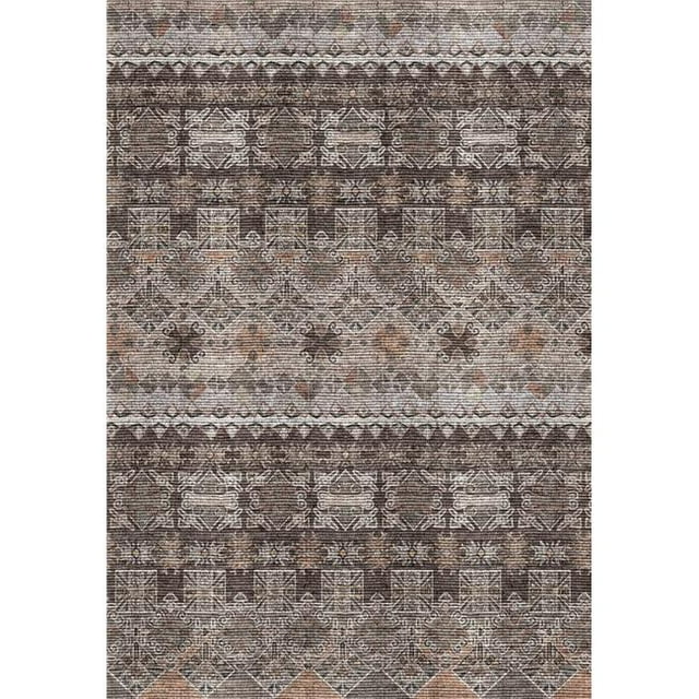 Dynamic Rugs IL7108883900 Tapis de Zone de Transition Rectangulaire de 6 Pieds x 9 Pieds 8883 - 900 Gris