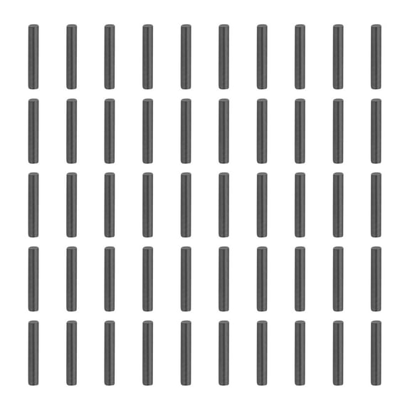 50Pack 1mm x 6mm Dowel Pins, 304 Stainless Steel Cylindrical Shelf Support Pegs Chamfered End Pin Rod Fasten Elements Metal Shelf Pegs, Black