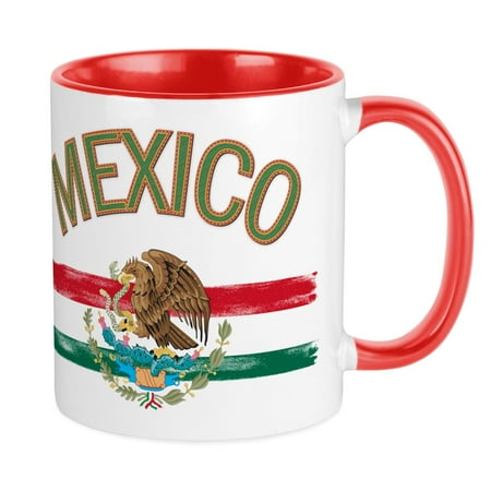 

CafePress - Mexican Mexico Flag Mug - Ceramic Coffee Tea Novelty Mug Cup 11 oz