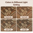 thumbnail image 7 of Design&I 8'x10' Washable Area Rug Decorations Brindle Motif Terracotta Border Livingroom Cow Print for Living Room, Family Extra Large Skid-Resistant Low Profile, 7 of 7