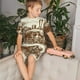 thumbnail image 4 of Fotbe Train Pijama Estampada de 2 Piezas para Niños – Ropa de Dormir de Manga Corta Cómoda para Niños y Niñas, Camiseta y Shorts de Algodón-Small, 4 of 6