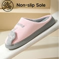 thumbnail image 2 of CHICVOMEY Cute Cat Slippers for Women and Mens Plush Animal Design Warm Fuzzy Memory Foam Indoor House Shoes Non Slip Soft Cozy Bedroom Home Winter Anti Slip Sole Comfort, 2 of 6