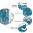 thumbnail image 3 of Blue Coastal Bathroom Shower Curtains with 12 Hooks Polyester Waterproof Shower Curtain for Stalls and Bathtubs Starfish Coral Summer Beach Ocean Decorative Bathroom Privacy Curtain 72x72 Inches, 3 of 9