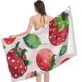 thumbnail image 2 of PHYHOO Cute Pink Beach Towel, Sand Free Microfiber Beach Blanket, Quick Dry Absorbent Bath Towels for Swimming Pool, Camping, Picnic, Yoga Gym Sports 30x60in, 2 of 8