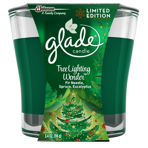 Glade Jar Candle Air Freshener, Tree Lighting Wonder, 3.4 oz