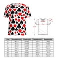 thumbnail image 3 of Ladies T-Shirt Casino Playing Cards Player Symbols O Neck T Shirts Short Sleeve Kawaii Tshirt Classic Top Tees Big Size, 3 of 7