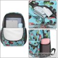 thumbnail image 4 of Monster Cartoon Truck Blue Pattern 17" School Backpacks for Teens,Waterproof Oxford Fabric,S-Shape Padded Straps for School,Travel,Hiking,Camping, 4 of 6