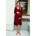 thumbnail image 6 of Yawrut Womens V-Neck Maternity Dresses Nursing Breastfeeding Dress With Pockets, 6 of 8