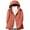 Watermelon Red, variant on Women Warm Removable Hooded Jacket Long Sleeves Winter Coat Outerwear Windproof Quilted Coat with Pockets Extra Large Size White Duck Down Warm Jacket