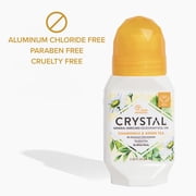 Crystal Body Mineral-Enriched Roll-On, Unisex, Chamomile & Green Tea, 2.25 fl oz