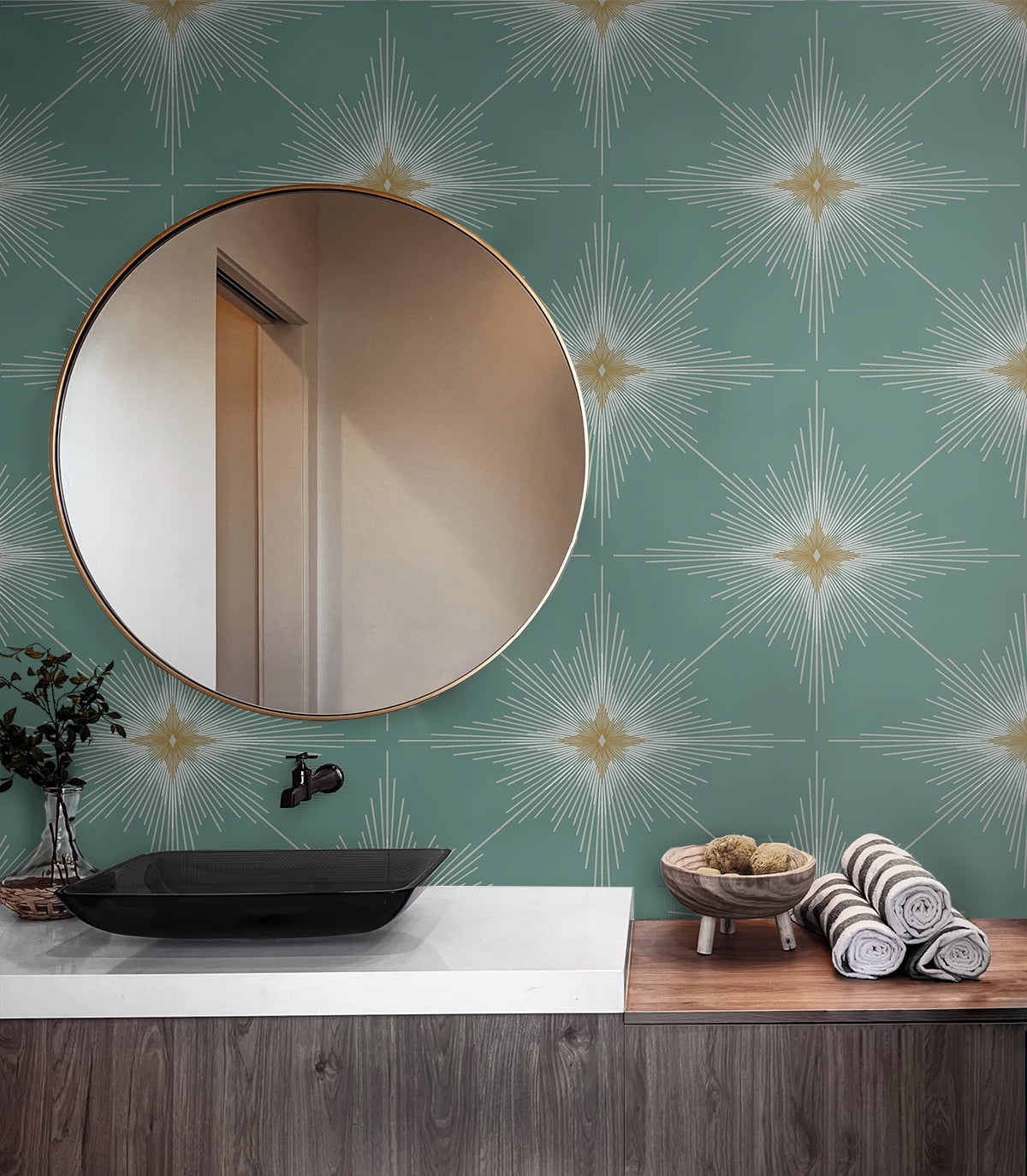 NextWall Seabreeze Stellar Geo Peel and Stick Wallpaper