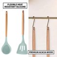 thumbnail image 3 of Juego de utensilios de cocina de 2 piezas, utensilios de cocina de madera fáciles de limpiar, utensilios de cocina para utensilios de cocina antiadherentes, 3 of 5