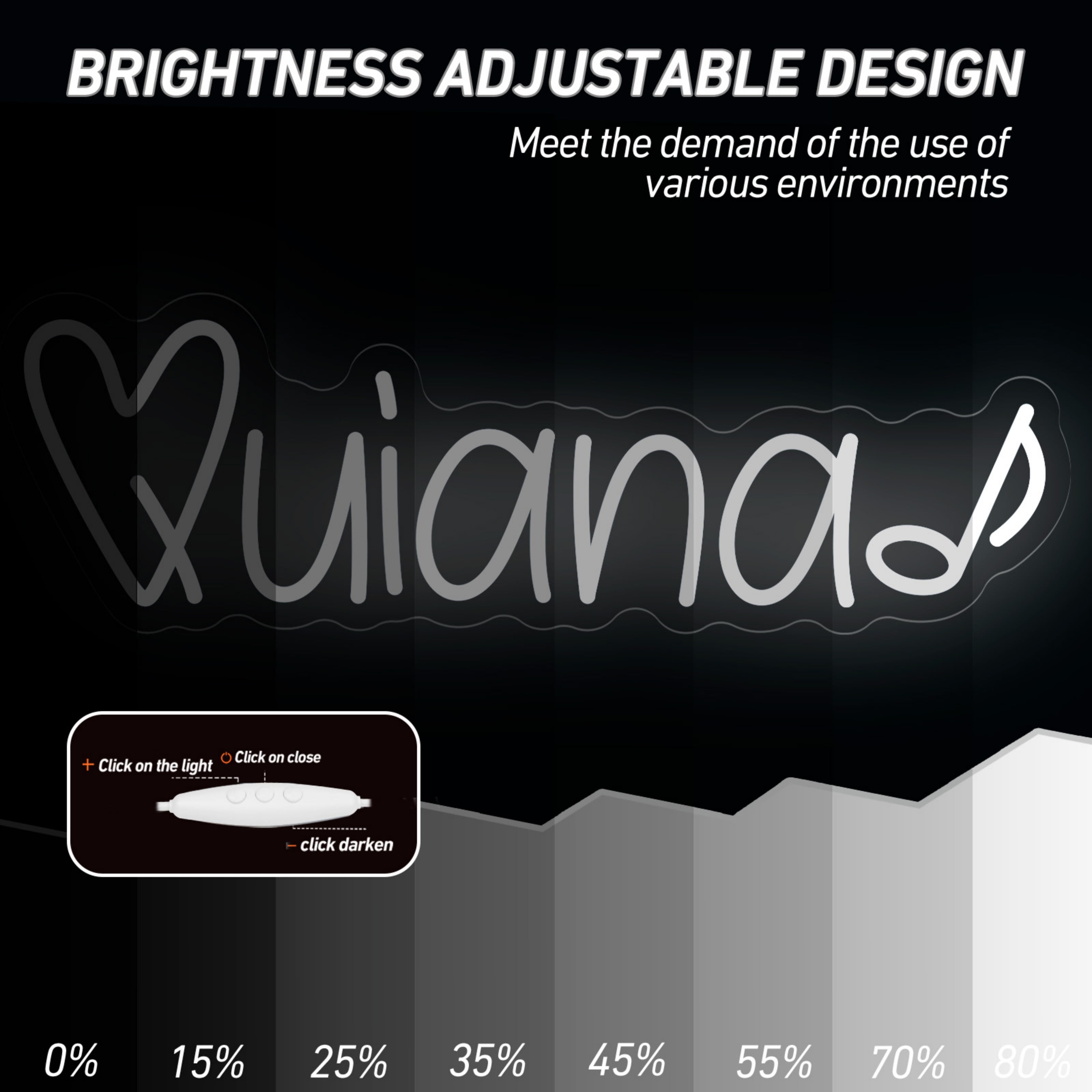 UPONRAY Single Line Custom Neon Signs with Note, Usb Powered with Adjustable Brightness Wall Decor for Gifts, Red, 10 inch