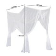 thumbnail image 7 of 4 Corner Post Bed Canopy Curtains, Novobey Bedding Curtain Princess Mosquito Net for Full/Queen/King Size Bed, 7 of 7