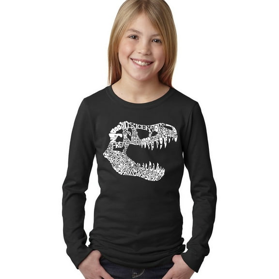 LA Pop Art Girl's Word Art Long Sleeve - TREX