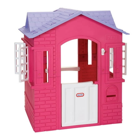 Little Tikes Cape Cottage House  Pink - Pretend Playhouse for Girls Boys Kids 2-8 Years Old